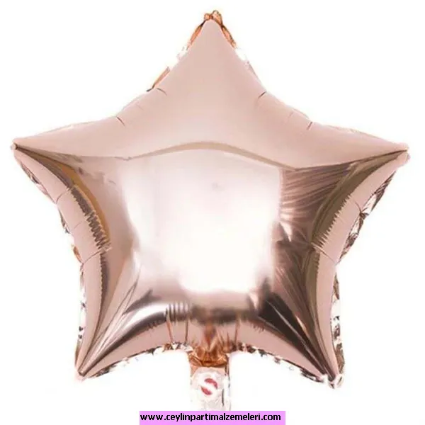 Rose Yıldız Folyo Balon